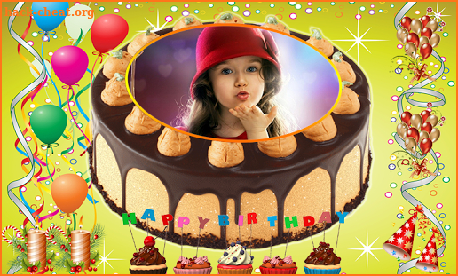 Name Photo on Birthday Cake – Love Frames Editor screenshot