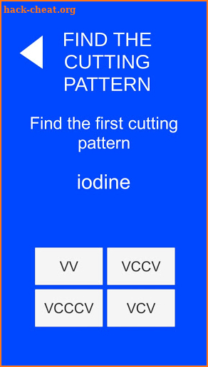 Name That Cutting Pattern screenshot