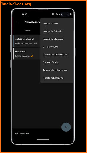 NamelessnetX screenshot