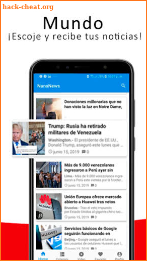NanaNews - Las mejores noticias screenshot