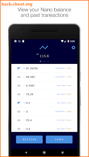 Nano Wallet screenshot