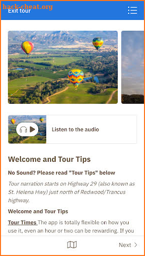 Napa Valley Tour screenshot