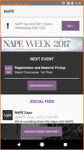 NAPE Expo Mobile App screenshot