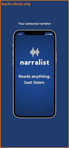 Narralist: Text to Speech Reader & Narrator screenshot