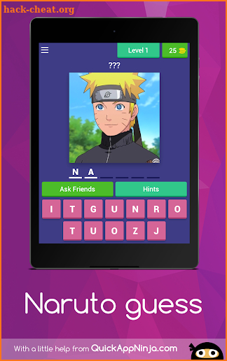 Naruto guess screenshot