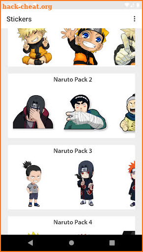 Naruto on WhatsApp, WastickerApps Anime Stickers screenshot