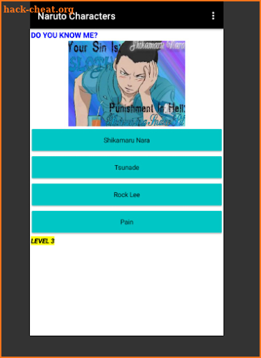 NARUTO QUIZ screenshot