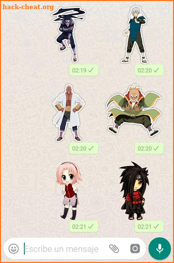 Naruto stickers for WhatsApp screenshot