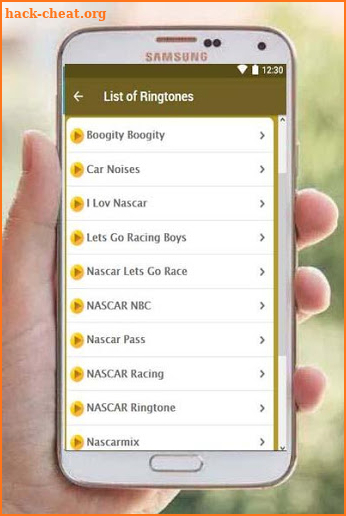 Nascar ringtones screenshot