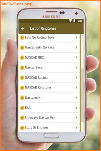 Nascar ringtones screenshot