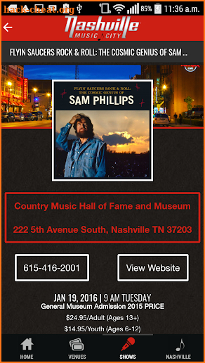 Nashville Live Music Guide screenshot