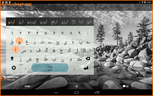 Nastaleeq Keyboard plugin screenshot