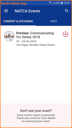 NATCA Events screenshot