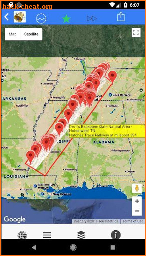 Natchez Trace Parkway Tour Maps Aligned Offline screenshot