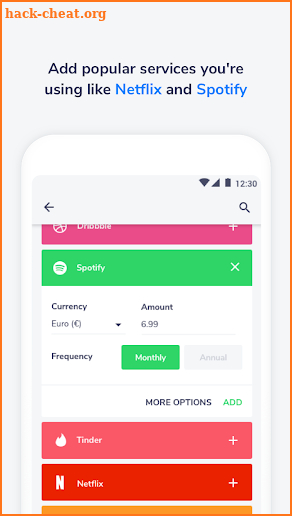 Nate - Track your monthly payments screenshot