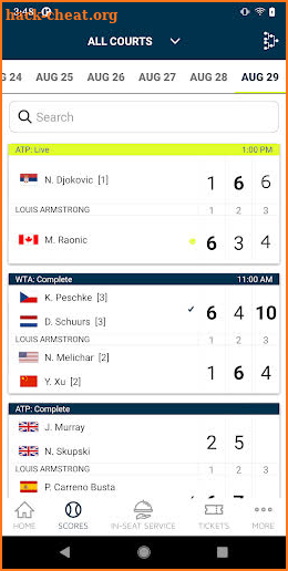 National Bank Open screenshot