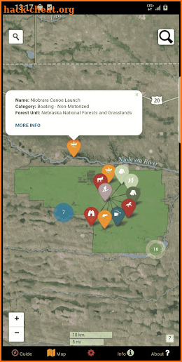 National Forests Map US Forest Service Wilderness screenshot