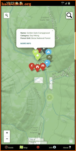 National Forests Map US Forest Service Wilderness screenshot