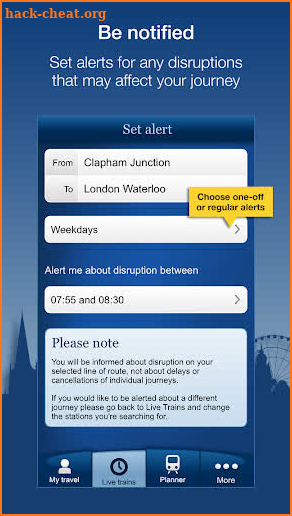 National Rail Enquiries screenshot