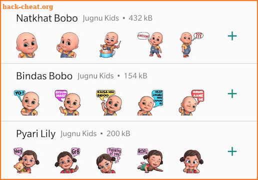 Natkhat Bobo WAStickers App by Jugnu Kids screenshot