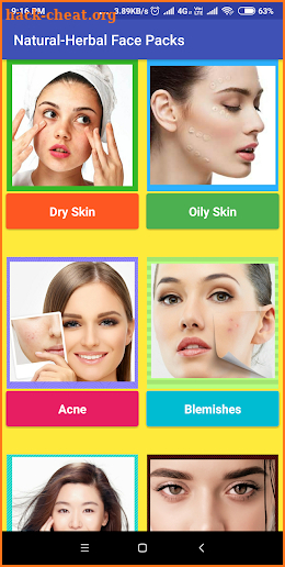 Natural Face Packs - All Skin Types screenshot