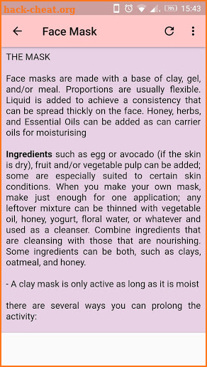 Natural-Face Skin Care screenshot