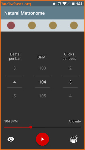 Natural Metronome screenshot