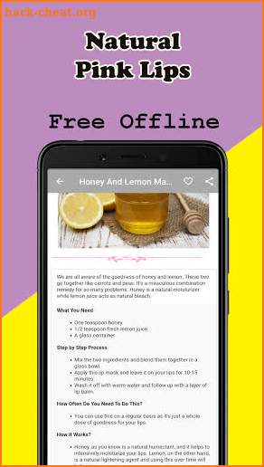 Natural Pink Lips Remedies screenshot