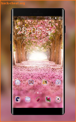 Nature theme for Gionee S6 pink flower wallpaper screenshot