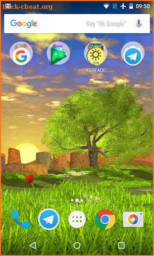 Nature Tree Milky Way live wallpaper screenshot