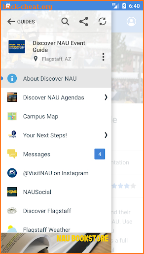 NAU Events screenshot