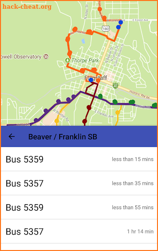 NAU Transit screenshot