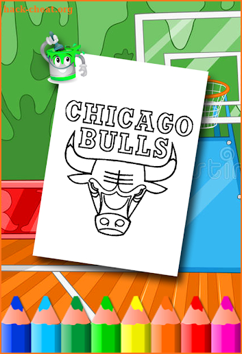 NBA Basketball Coloring Pages Game screenshot