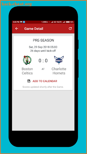 NBA Basketball Games Schedule, Scores screenshot