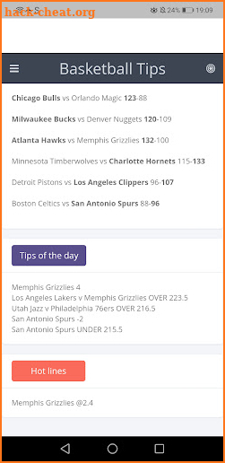 NBA betting Tips screenshot