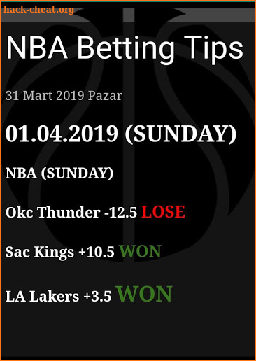 NBA Betting Tips screenshot