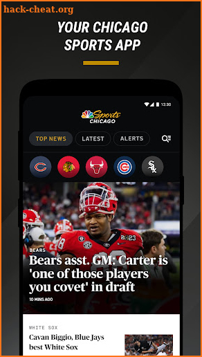 NBC Sports Chicago: Team News screenshot