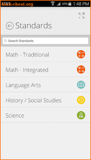 NC Essential Standards screenshot