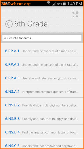 NC Essential Standards screenshot