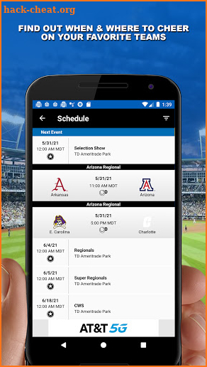 NCAA Men's College World Series screenshot