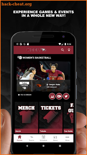 NCCU Eagles Athletics screenshot