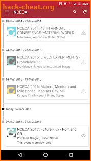 NCECA Events App screenshot