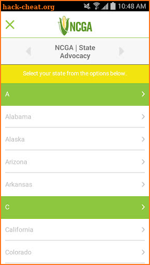 NCGA Action screenshot