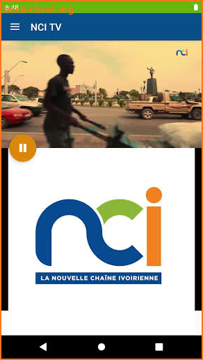 NCI TV cote d'Ivoire screenshot