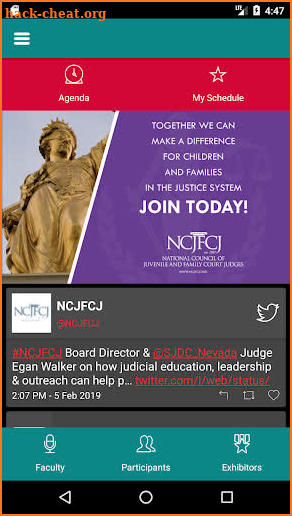 NCJFCJ Conferences screenshot