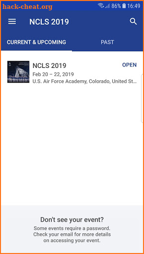 NCLS 2019 screenshot