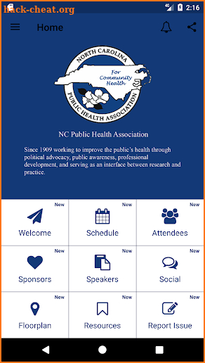 NCPHA Conference App screenshot