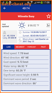 NDBC NOAA Buoy Weather Marine screenshot