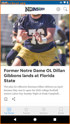 NDInsider screenshot