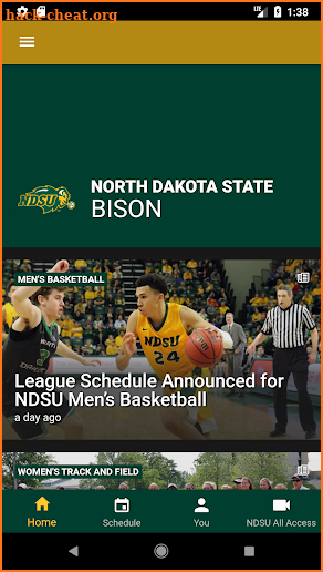 NDSU Athletics screenshot